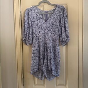 Zara Light Lavender Floral Romper